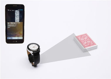 검사 바코드 카드를 위한 사진기를 가진 가죽 고전적인 시계 부지깽이 스캐너