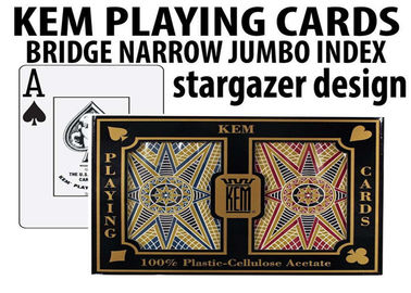 눈 속임 포커 게임을 위한 진보된 KEM Stargazer 보이지 않는 잉크 표시되어 있는 카드 갑판